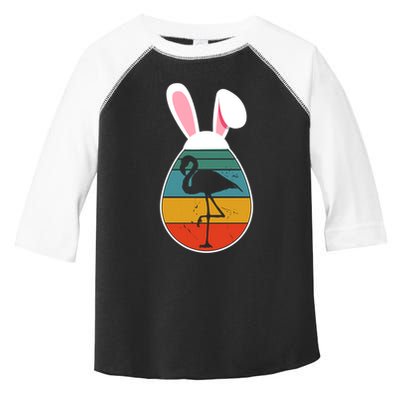 Vintage Retro Flamingo In Easter Egg Bunny Flamingo Lover Gift Toddler Fine Jersey T-Shirt