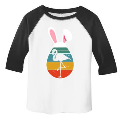 Vintage Retro Flamingo In Easter Egg Bunny Flamingo Lover Gift Toddler Fine Jersey T-Shirt