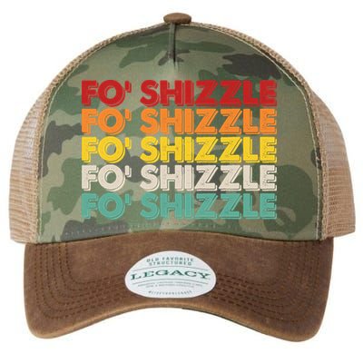 Vintage Retro Fo' Shizzle Legacy Tie Dye Trucker Hat