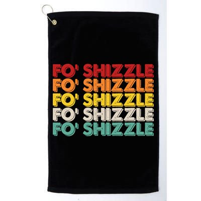 Vintage Retro Fo' Shizzle Golf Towel