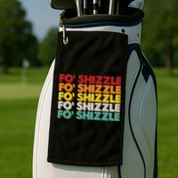 Vintage Retro Fo' Shizzle Golf Towel