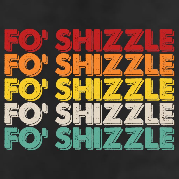 Vintage Retro Fo' Shizzle Golf Towel