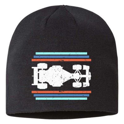Vintage Retro Formula Racing Racing Party Funny Gift Sustainable Beanie