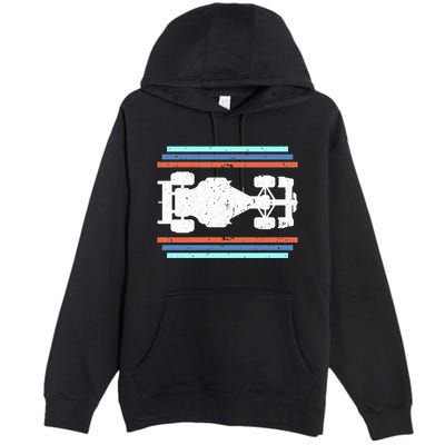 Vintage Retro Formula Racing Racing Party Funny Gift Premium Pullover Hoodie