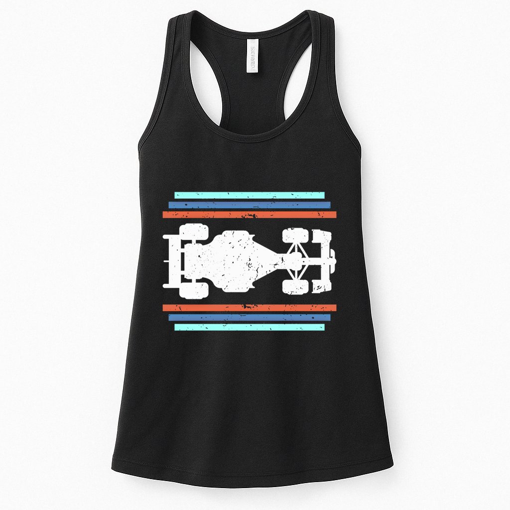 Vintage Retro Formula Racing Racing Party Funny Gift Womens Tank Top