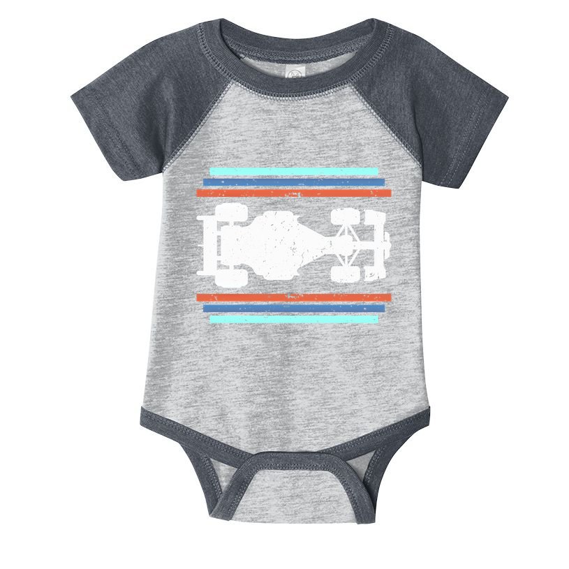 Vintage Retro Formula Racing Racing Party Funny Gift Infant Baby Jersey Bodysuit