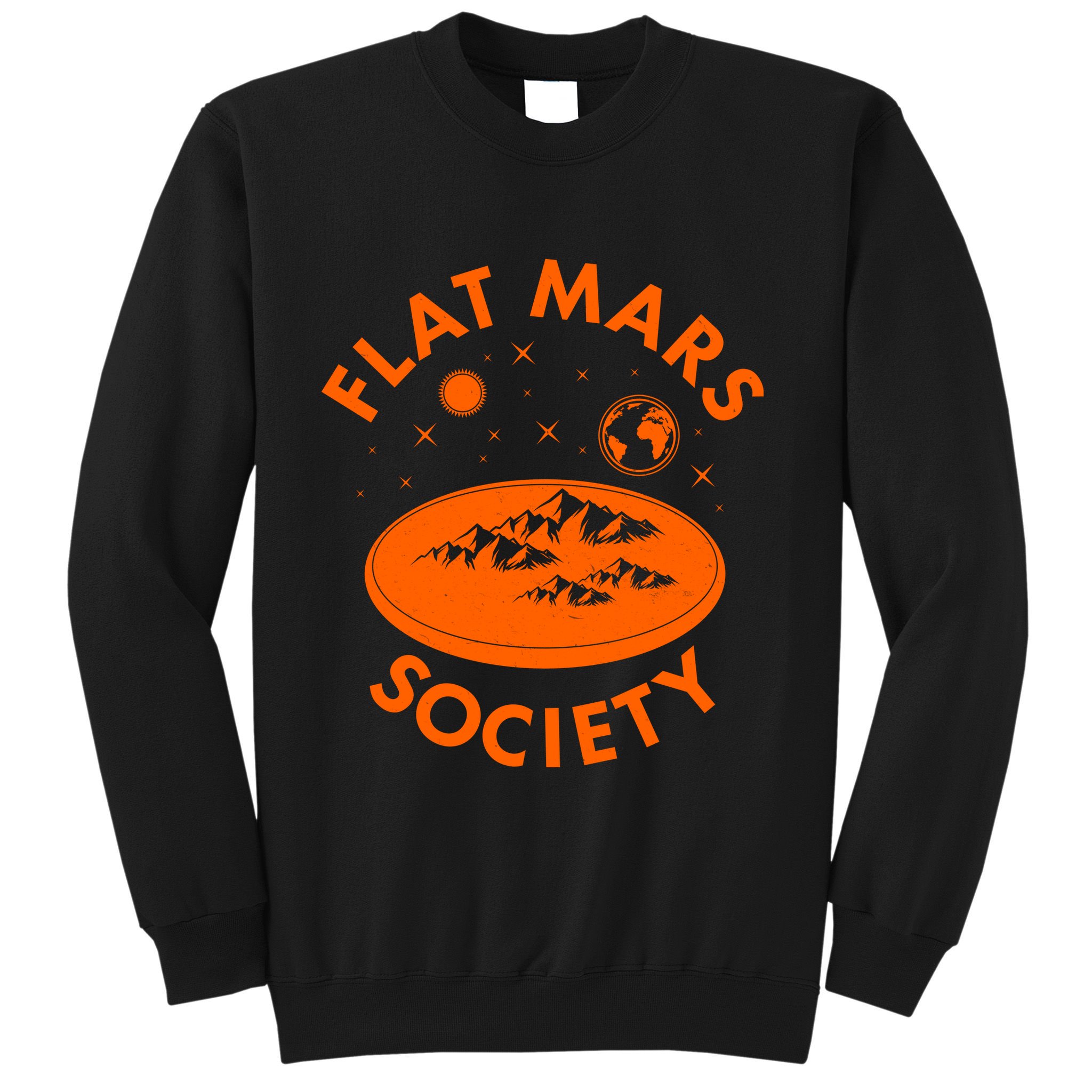Vintage Retro Flat Mars Society Sweatshirt