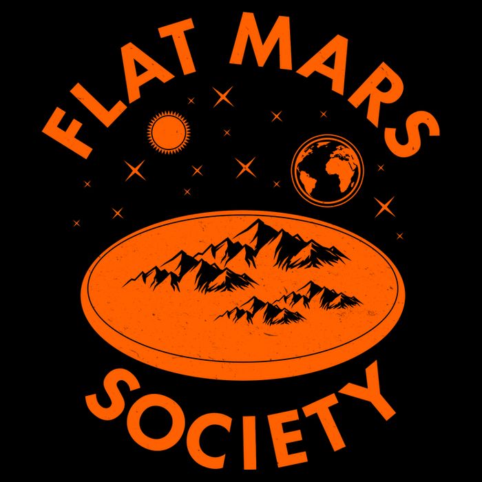 Vintage Retro Flat Mars Society Backpack