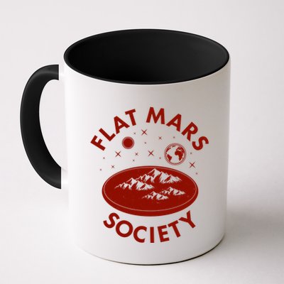 Vintage Retro Flat Mars Society Mug