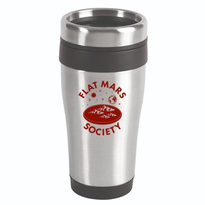 Vintage Retro Flat Mars Society 16oz Travel Tumbler