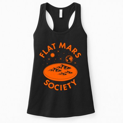 Vintage Retro Flat Mars Society Womens Tank Top