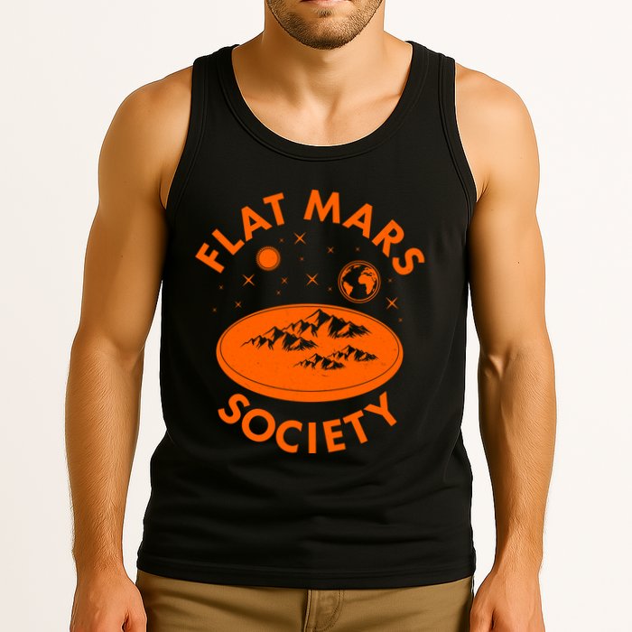 Vintage Retro Flat Mars Society Tank Top