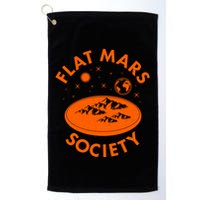 Vintage Retro Flat Mars Society Golf Towel
