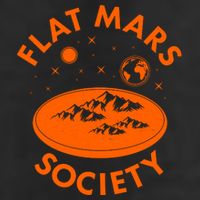 Vintage Retro Flat Mars Society Golf Towel