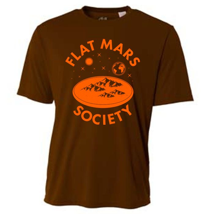 Vintage Retro Flat Mars Society Cooling Performance Crew T-Shirt