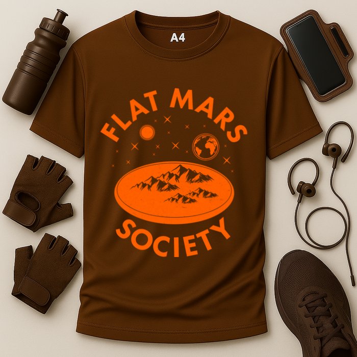 Vintage Retro Flat Mars Society Performance Shirt
