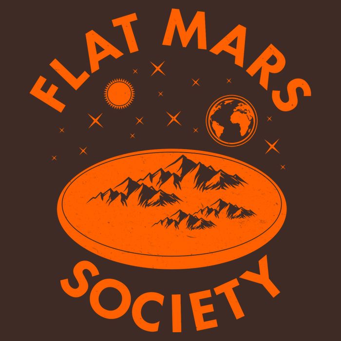Vintage Retro Flat Mars Society Performance Shirt