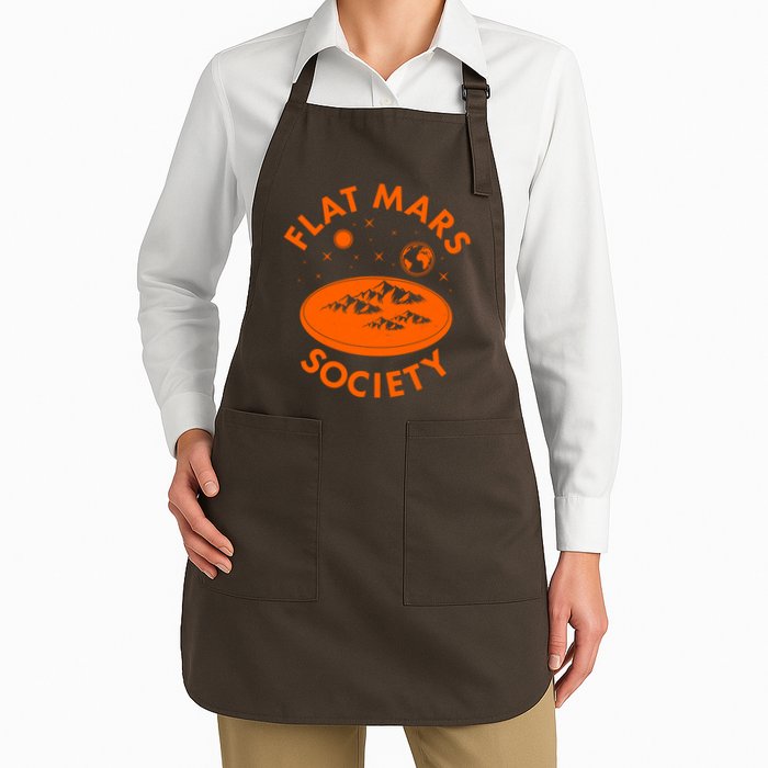 Vintage Retro Flat Mars Society Apron