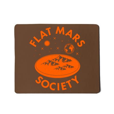 Vintage Retro Flat Mars Society Mousepad