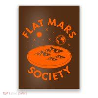 Vintage Retro Flat Mars Society Poster