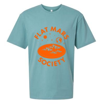 Vintage Retro Flat Mars Society Sueded Cloud Jersey T-Shirt