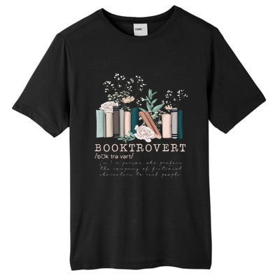 Vintage Retro Floral Booktrovert Book Reader Lover Tall Fusion ChromaSoft Performance T-Shirt