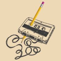 Vintage Rewind Funny Cassette Pencil Gift Bag