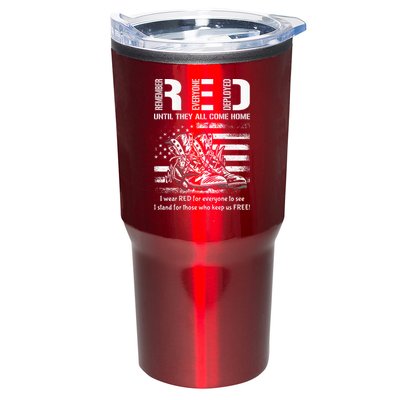 Vintage Red Friday Until They Come Home USA American Flag Tumbler