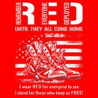 Vintage Red Friday Until They Come Home USA American Flag Poster