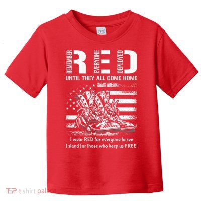 Vintage Red Friday Until They Come Home USA American Flag Toddler T-Shirt