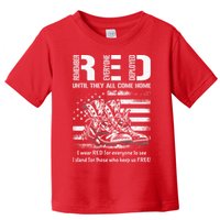 Vintage Red Friday Until They Come Home USA American Flag Toddler T-Shirt