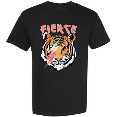 Vintage Retro Fierce Tiger Cool 80's 90's Style Lover Gift Garment-Dyed Heavyweight T-Shirt