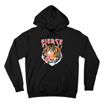 Vintage Retro Fierce Tiger Cool 80's 90's Style Lover Gift Hoodie