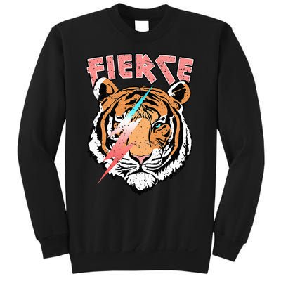 Vintage Retro Fierce Tiger Cool 80's 90's Style Lover Gift Sweatshirt