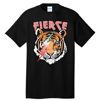 Vintage Retro Fierce Tiger Cool 80's 90's Style Lover Gift Tall T-Shirt