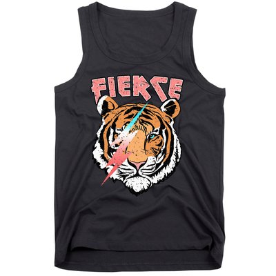 Vintage Retro Fierce Tiger Cool 80's 90's Style Lover Gift Tank Top