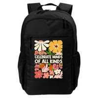 Vintage Retro Floral Celebrate Minds of All Kinds Backpack