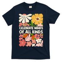 Vintage Retro Floral Celebrate Minds of All Kinds T-Shirt