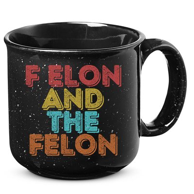 Vintage Retro F Elon And The Felon 15oz Campfire Ceramic Mug