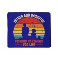 Vintage Retro Father Daughter Fishing Partners For Life Gift Mousepad