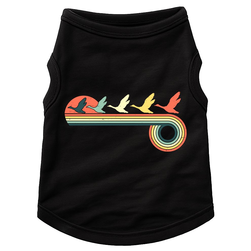 Vintage Retro Flying Geese Doggie Tank