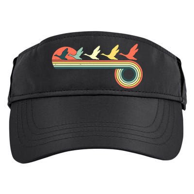 Vintage Retro Flying Geese Adult Drive Performance Visor