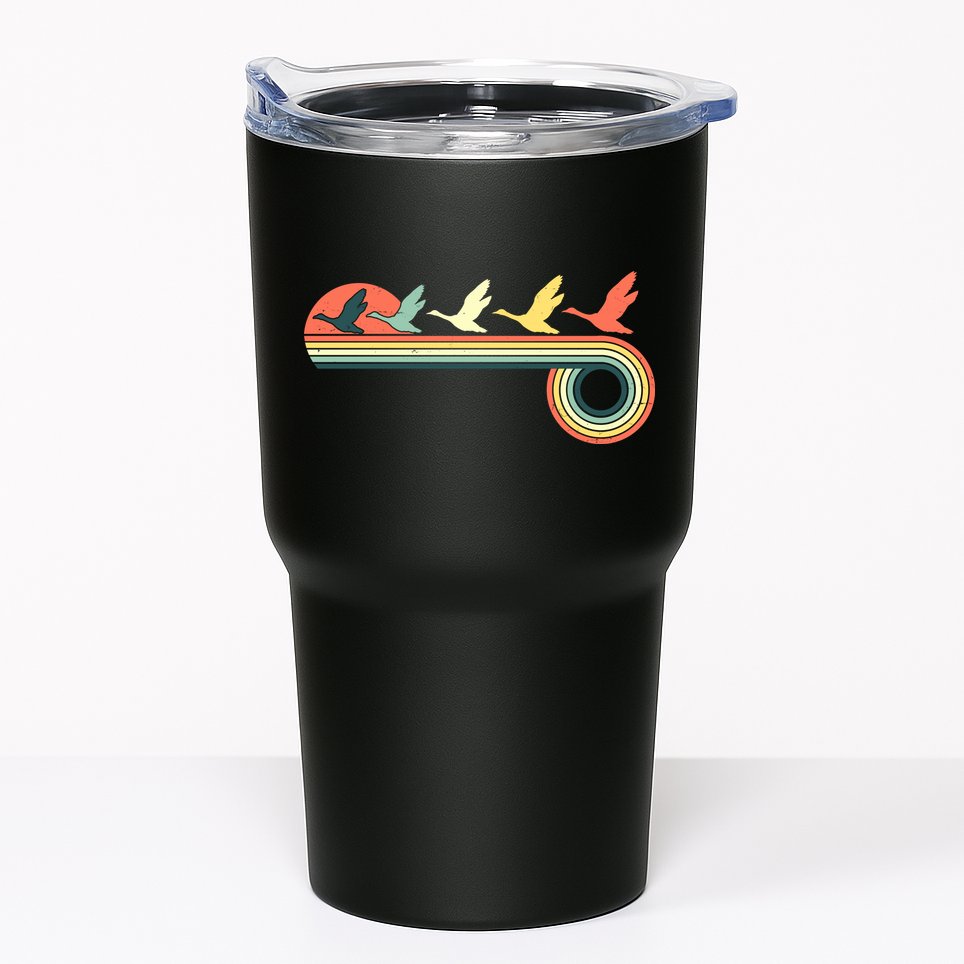 Vintage Retro Flying Geese Tumbler