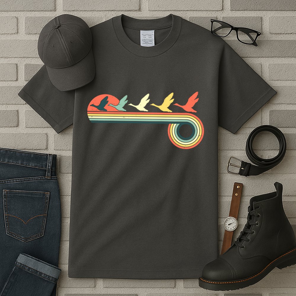 Vintage Retro Flying Geese Tall T-Shirt