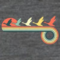 Vintage Retro Flying Geese Tall T-Shirt