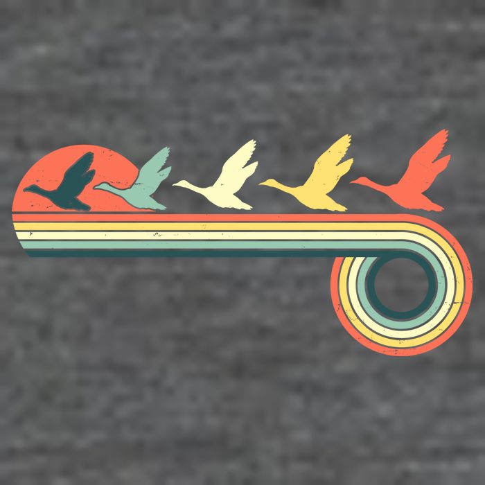Vintage Retro Flying Geese Tall T-Shirt