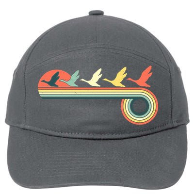 Vintage Retro Flying Geese 7-Panel Snapback Hat