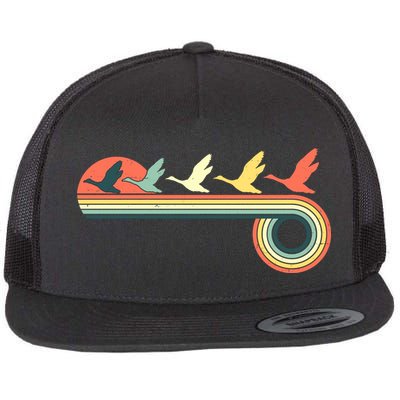 Vintage Retro Flying Geese Flatbill Hat