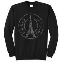 Vintage Retro France Eiffel Tower Paris Je TAime I Love You Tall Sweatshirt