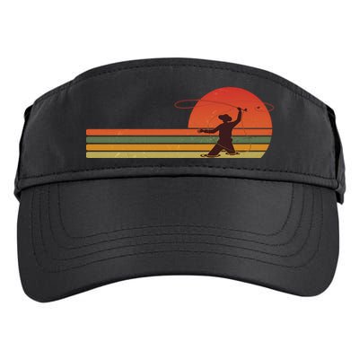 Vintage Retro Fly Fisherman Fishing Fan Adult Drive Performance Visor